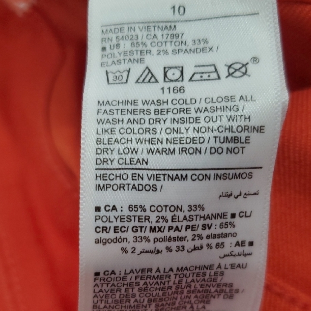 Old Navy Orange Jean Shorts - Picture 7 of 8